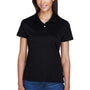 Devon & Jones Womens Pima-Tech Moisture Wicking Short Sleeve Polo Shirt - Black - Closeout