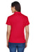 Devon & Jones DG200W Womens Pima-Tech Moisture Wicking Short Sleeve Polo Shirt Red Back