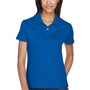 Devon & Jones Womens Pima-Tech Moisture Wicking Short Sleeve Polo Shirt - French Blue - Closeout