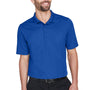 Devon & Jones Mens CrownLux Performance Moisture Wicking Short Sleeve Polo Shirt - True Royal Blue