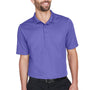 Devon & Jones Mens CrownLux Performance Moisture Wicking Short Sleeve Polo Shirt - Grape Purple