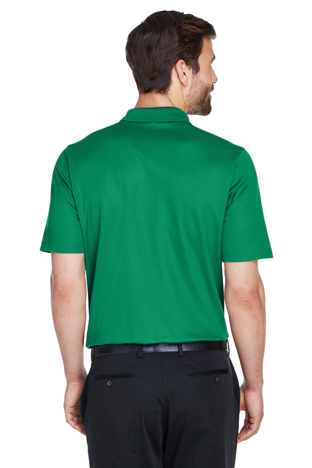 Devon & Jones DG20 CrownLux Performance Moisture Wicking Short Sleeve Polo Shirt Kelly Green Back