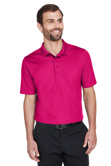 Devon & Jones DG20 CrownLux Performance Moisture Wicking Short Sleeve Polo Shirt Raspberry Pink Front