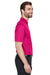 Devon & Jones DG20 CrownLux Performance Moisture Wicking Short Sleeve Polo Shirt Raspberry Pink Side