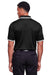 Devon & Jones DG20C Mens CrownLux Performance Moisture Wicking Short Sleeve Polo Shirt Black/White Back