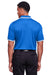 Devon & Jones DG20C Mens CrownLux Performance Moisture Wicking Short Sleeve Polo Shirt French Blue/White Back