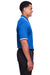 Devon & Jones DG20C Mens CrownLux Performance Moisture Wicking Short Sleeve Polo Shirt French Blue/White Side