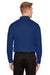Devon & Jones DG20L Mens CrownLux Performance Moisture Wicking Long Sleeve Polo Shirt Royal Blue Back