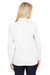 Devon & Jones DG20LW Womens CrownLux Performance Moisture Wicking Long Sleeve Polo Shirt White Back