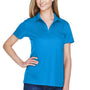 Devon & Jones Womens CrownLux Performance Moisture Wicking Short Sleeve Polo Shirt - Ocean Blue