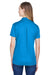 Devon & Jones DG20W CrownLux Performance Moisture Wicking Short Sleeve Polo Shirt Ocean Blue Back