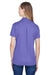 Devon & Jones DG20W CrownLux Performance Moisture Wicking Short Sleeve Polo Shirt Grape Purple Back