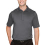 Devon & Jones Mens CrownLux Range Flex Performance Moisture Wicking Short Sleeve Polo Shirt - Graphite Grey