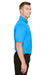 Devon & Jones DG21 Mens CrownLux Range Flex Performance Moisture Wicking Short Sleeve Polo Shirt Ocean Blue Side