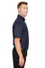 Devon & Jones DG21 Mens CrownLux Range Flex Performance Moisture Wicking Short Sleeve Polo Shirt Navy Blue Side