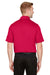 Devon & Jones DG21 Mens CrownLux Range Flex Performance Moisture Wicking Short Sleeve Polo Shirt Red Back