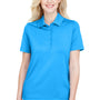 Devon & Jones Womens CrownLux Range Flex Performance Moisture Wicking Short Sleeve Polo Shirt - Ocean Blue