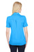 Devon & Jones DG21W Womens CrownLux Range Flex Performance Moisture Wicking Short Sleeve Polo Shirt Ocean Blue Back