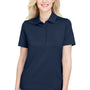 Devon & Jones Womens CrownLux Range Flex Performance Moisture Wicking Short Sleeve Polo Shirt - Navy Blue