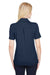 Devon & Jones DG21W Womens CrownLux Range Flex Performance Moisture Wicking Short Sleeve Polo Shirt Navy Blue Back