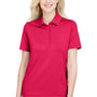 Devon & Jones Womens CrownLux Range Flex Performance Moisture Wicking Short Sleeve Polo Shirt - Red
