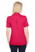 Devon & Jones DG21W Womens CrownLux Range Flex Performance Moisture Wicking Short Sleeve Polo Shirt Red Back