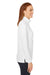 Devon & Jones DG400W Womens New Classics Performance Moisture Wicking 1/4 Zip Sweatshirt White Side