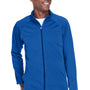 Devon & Jones Mens Compass Stretch Tech Moisture Wicking Full Zip Sweatshirt - True Royal Blue
