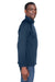 Devon & Jones DG420 Mens Compass Stretch Tech Moisture Wicking Full Zip Sweatshirt Navy Blue Side
