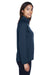 Devon & Jones DG420W Womens Compass Stretch Tech Moisture Wicking Full Zip Sweatshirt Navy Blue Side