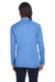 Devon & Jones DG420W Womens Compass Stretch Tech Moisture Wicking Full Zip Sweatshirt French Blue Back
