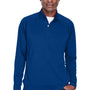 Devon & Jones Mens Compass Stretch Tech Moisture Wicking 1/4 Zip Sweatshirt - True Royal Blue
