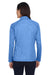 Devon & Jones DG440W Womens Compass Stretch Tech Moisture Wicking 1/4 Zip Sweatshirt French Blue Back