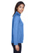 Devon & Jones DG440W Womens Compass Stretch Tech Moisture Wicking 1/4 Zip Sweatshirt French Blue Side