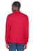 Devon & Jones DG479 Mens DryTec20 Performance Moisture Wicking 1/4 Zip Sweatshirt Red Back