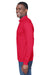 Devon & Jones DG479 Mens DryTec20 Performance Moisture Wicking 1/4 Zip Sweatshirt Red Side