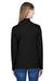 Devon & Jones DG479W Womens DryTec20 Performance Moisture Wicking 1/4 Zip Sweatshirt Black Back