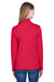 Devon & Jones DG479W Womens DryTec20 Performance Moisture Wicking 1/4 Zip Sweatshirt Red Back