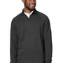 Devon & Jones Mens New Classics Charleston 1/4 Zip Sweatshirt - Black Melange