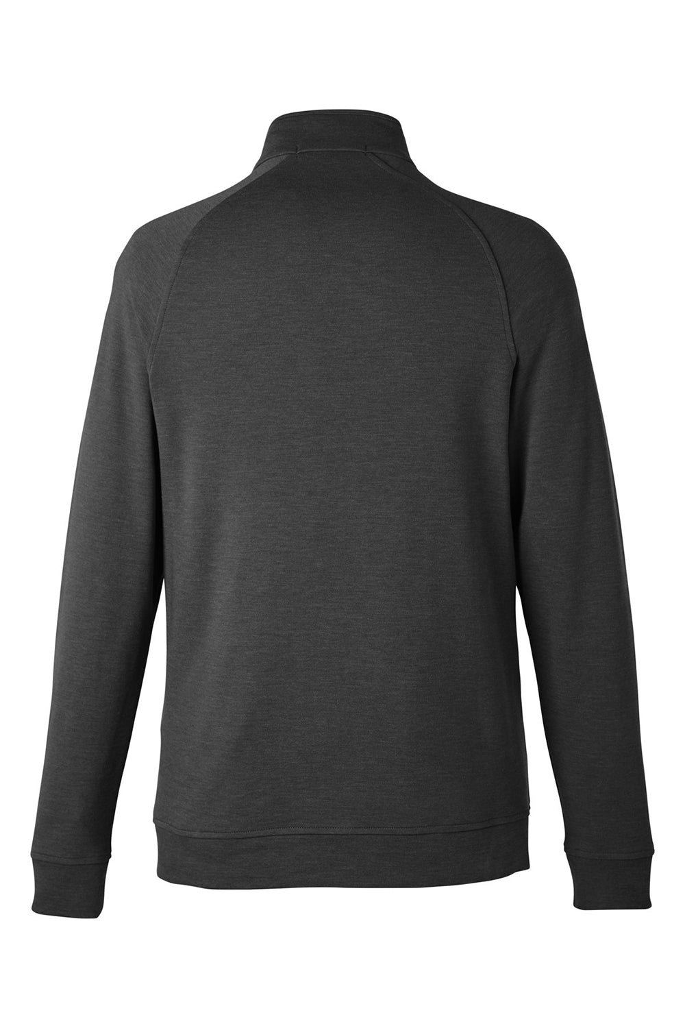 Devon & Jones DG481 Mens New Classics Charleston 1/4 Zip Sweatshirt Black Melange Flat Back