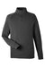 Devon & Jones DG481 Mens New Classics Charleston 1/4 Zip Sweatshirt Black Melange Flat Front