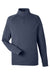 Devon & Jones DG481 Mens New Classics Charleston 1/4 Zip Sweatshirt Navy Blue Melange Flat Front