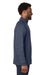 Devon & Jones DG481 Mens New Classics Charleston 1/4 Zip Sweatshirt Navy Blue Melange Side