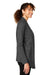 Devon & Jones DG481W Womens New Classics Charleston Cardigan Sweater Black Melange Side