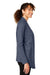 Devon & Jones DG481W Womens New Classics Charleston Cardigan Sweater Navy Blue Melange Side