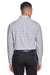 Devon & Jones DG520 Mens Crown Woven Collection Wrinkle Resistant Long Sleeve Button Down Shirt w/ Pocket White/Graphite Grey/Light Graphite Back