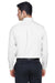 Devon & Jones DG530 Mens Crown Woven Collection Wrinkle Resistant Long Sleeve Button Down Shirt w/ Pocket White Back