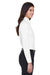 Devon & Jones DG530W Womens Crown Woven Collection Wrinkle Resistant Long Sleeve Button Down Shirt w/ Pocket White Side
