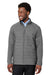 Devon & Jones DG704 Mens New Classics Charleston Hybrid Full Zip Jacket Graphite Grey Melange Front