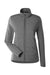 Devon & Jones DG704W Womens New Classics Charleston Hybrid Full Zip Jacket Graphite Grey Melange Flat Front
